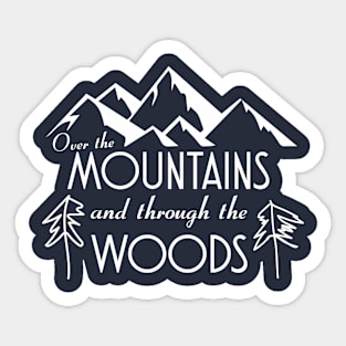 Hiking Design Sticker